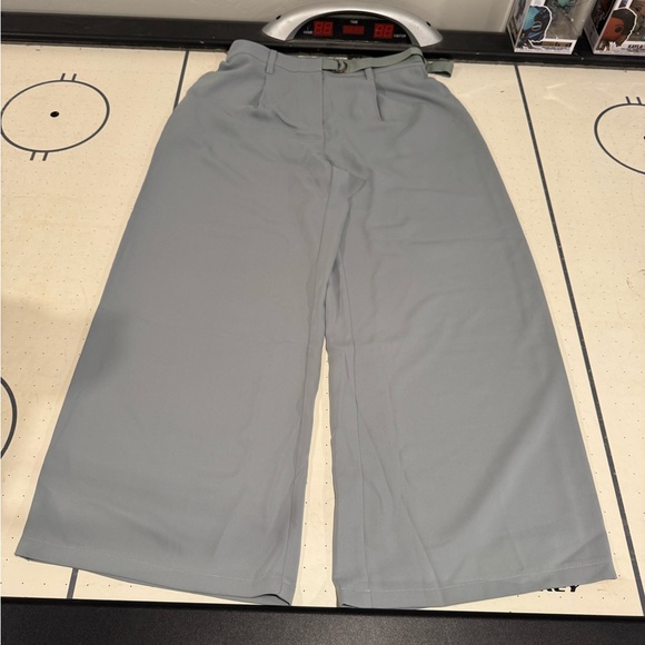 Ruti Pants - Ruti THE Editor WIDE LEG TROUSER Grey Size 10 NWT MSRP $279